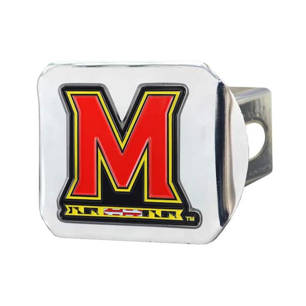 FANMATS NCAA University of Maryland Color Emblem on Chrome Hitch Cover