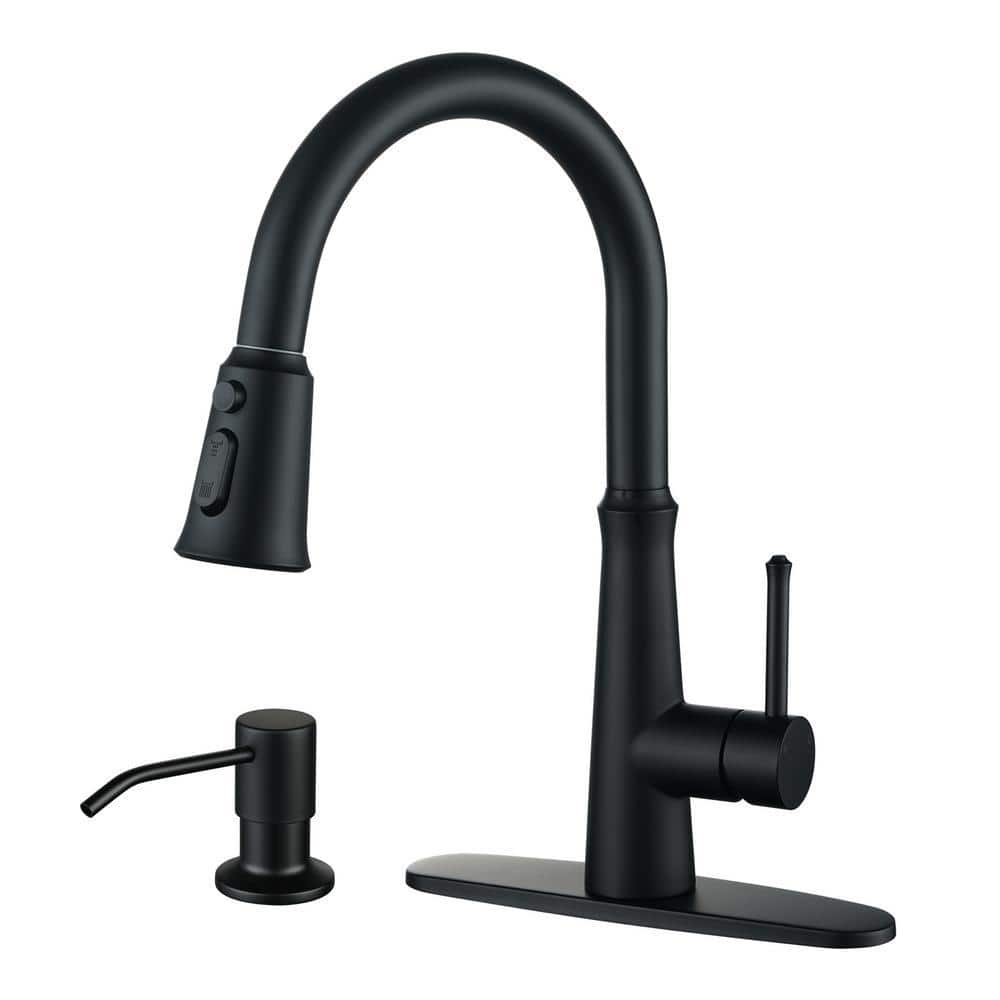 ARCORA Single-Handle Pull Down Sprayer Kitchen Faucet Soap