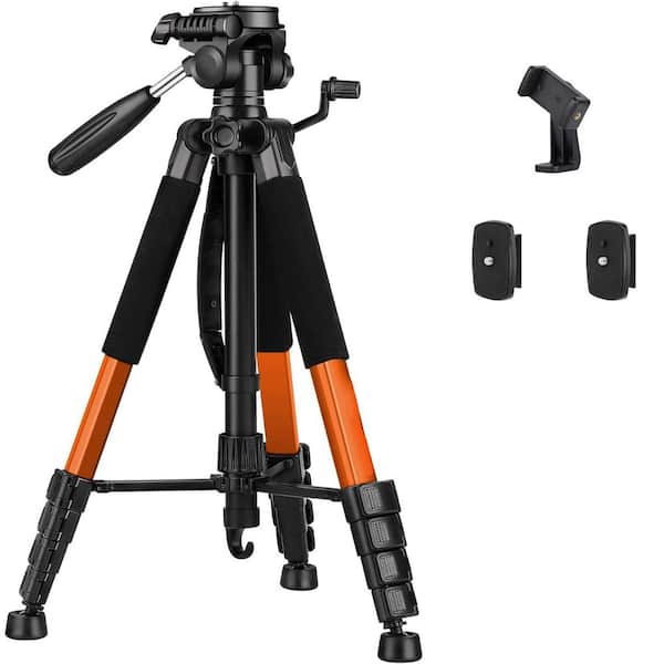74 in. Aluminum Tripod 3-Way Head 15 lbs. Capacity
