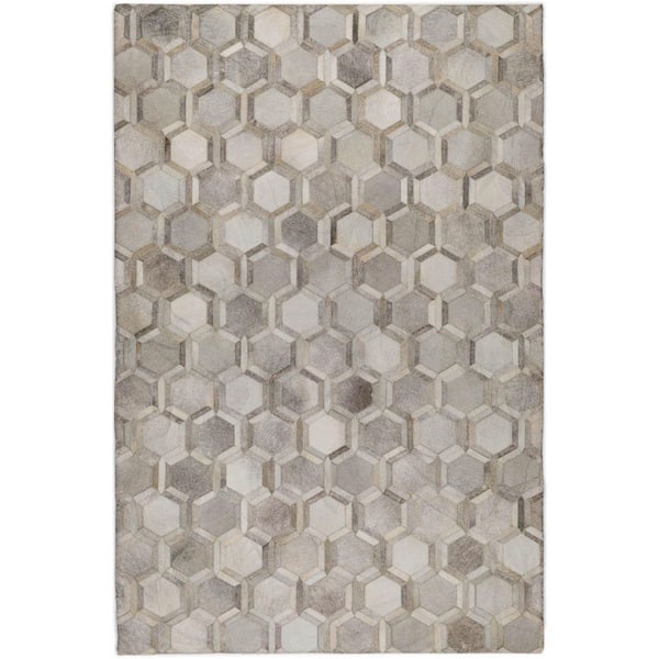 Dream Shag Premium Machine Washable Abstract ADS97 Gray 3 ft. x 5 ft. Area Rug