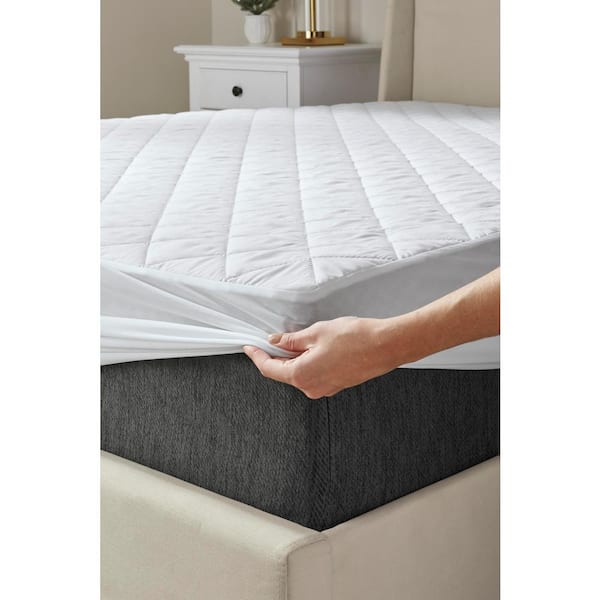 Hypoallergenic Waterproof Deep Fitted Breathable Deep Fitted King Mattress  Pads Bamboo-MattressPad-King - The Home Depot