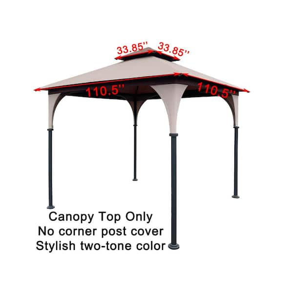 APEX GARDEN Replacement Canopy Top for 8 ft. x 8 ft. Gazebo L