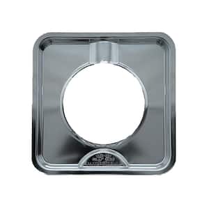 7.75 in. Gas Square Drip Pan in Chrome