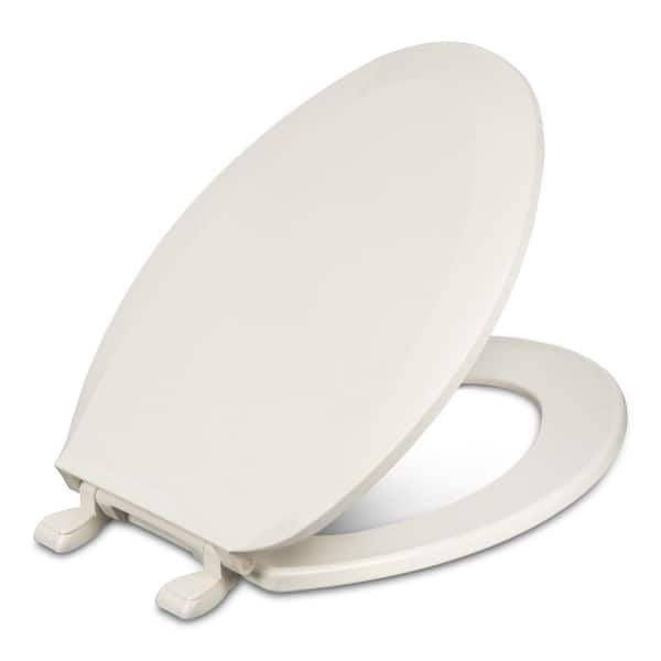 CENTOCO Elongated Closed Front Toilet Seat in Biscuit