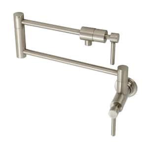 Concord Wall Mount Pot Filler in Brushed Nickel