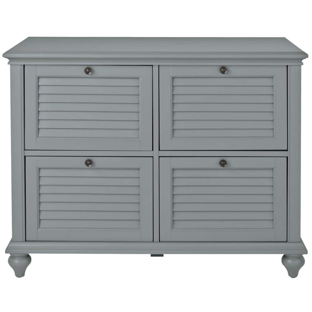 Home Decorators Collection Hamilton Grey 4-Drawer File Cabinet, Distressed Grey -  9786800270