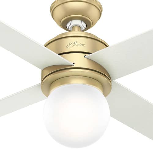 Hepburn 52 in. LED Indoor Modern Brass Ceiling Fan Lighting
