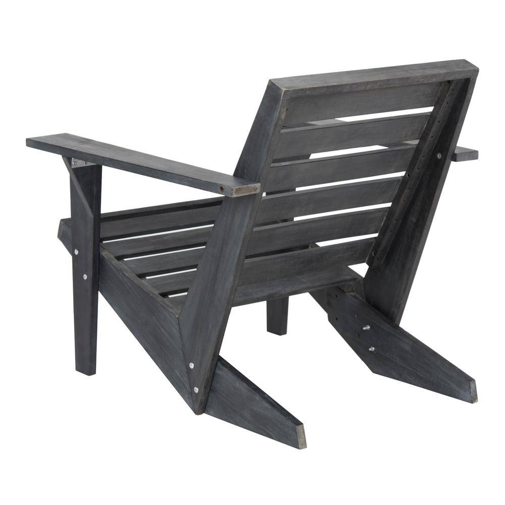 Lanty Dark Slate Gray Acacia Wood Adirondack Chair