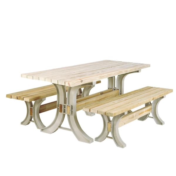 2 x 4 Basics Picnic Table Kit in Sand