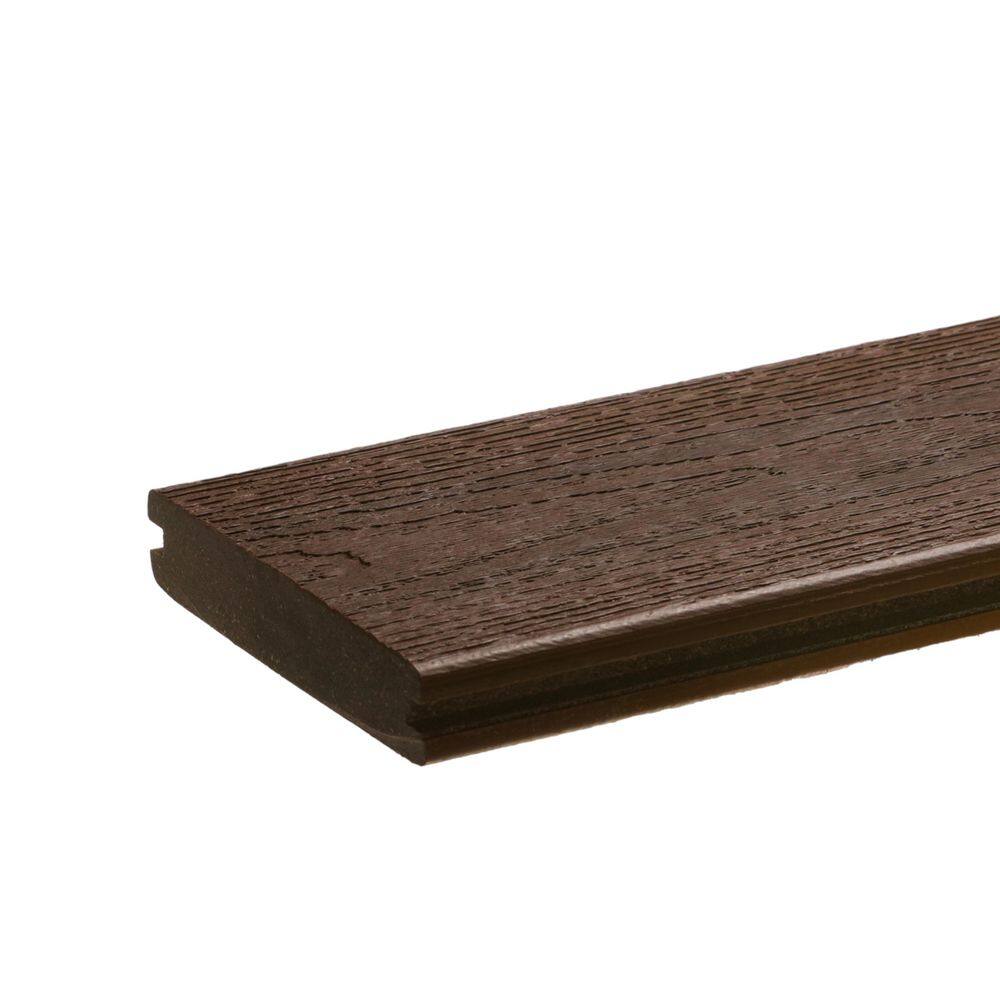 Optima 5.25 in. Dark Mahogany Composite Deck Board Sample price history on PriceWatchPro