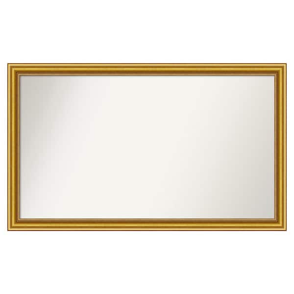 Amanti Art Townhouse Gold 47.75 in. x 28.75 in. Custom Non-Beveled Wood Framed Batthroom Vanity Wall Mirror