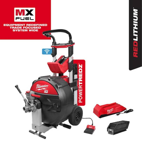 Reviews for Milwaukee MX FUEL Lithium-Ion Cordless POWERTREDZ Sewer Drum  Machine with Battery and Charger