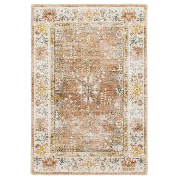 Home Decorators Collection Harmony Clay 2 ft. x 3 ft. Indoor Machine Washable Scatter Rug