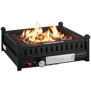 Portable Propane Fire Pit 40,000 BTU Tabletop Fire Pit for Tables with 2 in. Umbrella Hole Compact Propane Fire Pit