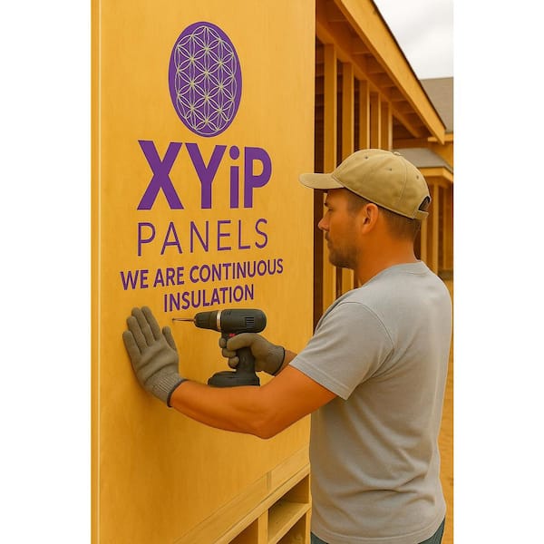 XYiP Panels R-9.35 Structural Insulated Sheathing Panel, 4 ft. x 8