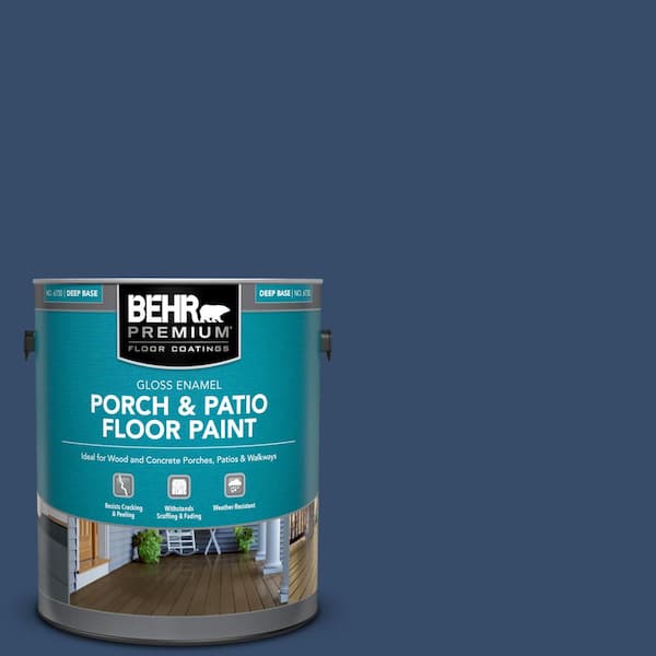 BEHR PREMIUM 1 gal. #580D-7 Deep Royal Gloss Enamel Interior/Exterior Porch and Patio Floor Paint