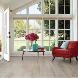 Mavericks French Oak 3/8 in. T x 6.5 in. W Click Lock Wire Brushed Engineered Hardwood Flooring (945.6 sqft/pallet) CXS