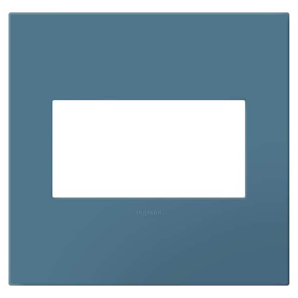 adorne 2-Gang Mystic Decorator/Rocker Plastic Wall Plate with Microban Protection
