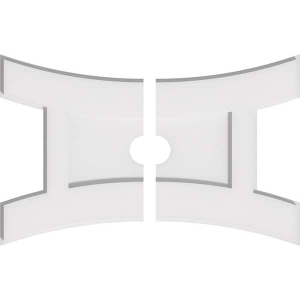 Ekena Millwork 1 in. x 20 in. x 13.375 in PVC Medallion Moulding