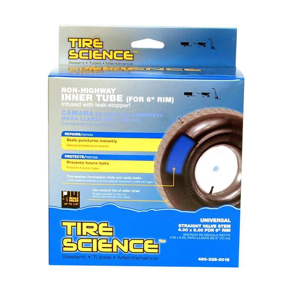 Tire Science 4 in. x 6 in. Replacement Tube for Wheelbarrow Tire with Sealant