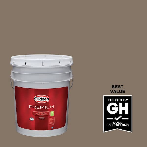 Glidden Premium 5 gal. PPG1020-6 Wicker Basket Satin Interior Latex Paint