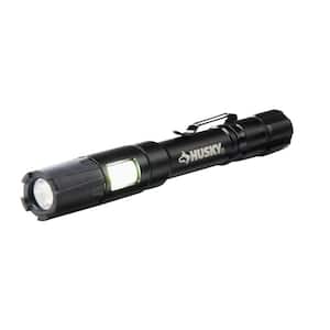 100 Lumen LED Aluminum Penlight with Side Flashlight, Impact and Water Resistant, High/Low with Batteries