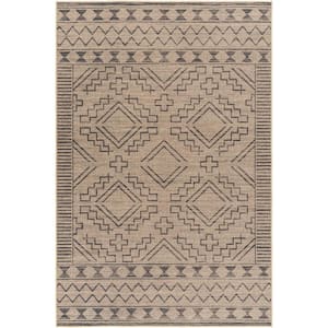 Ez Jute 2 ft. x 8 ft. Brown/Black Tribal Indoor Runner