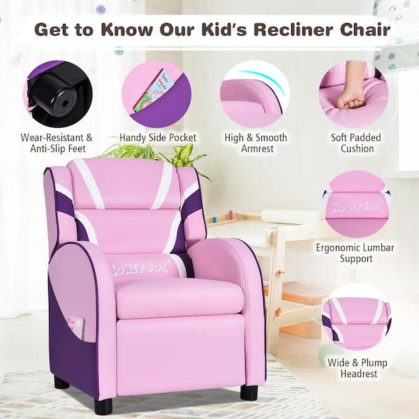 お値下げ！新品未使用 Imandeco kids チェア ネオンピンク