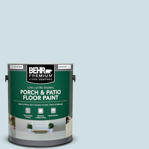 BEHR PREMIUM 1 gal. Home Decorators Collection #HDC-CT-16B Waterfall Low-Lustre Enamel Interior/Exterior Porch and Patio Floor Paint