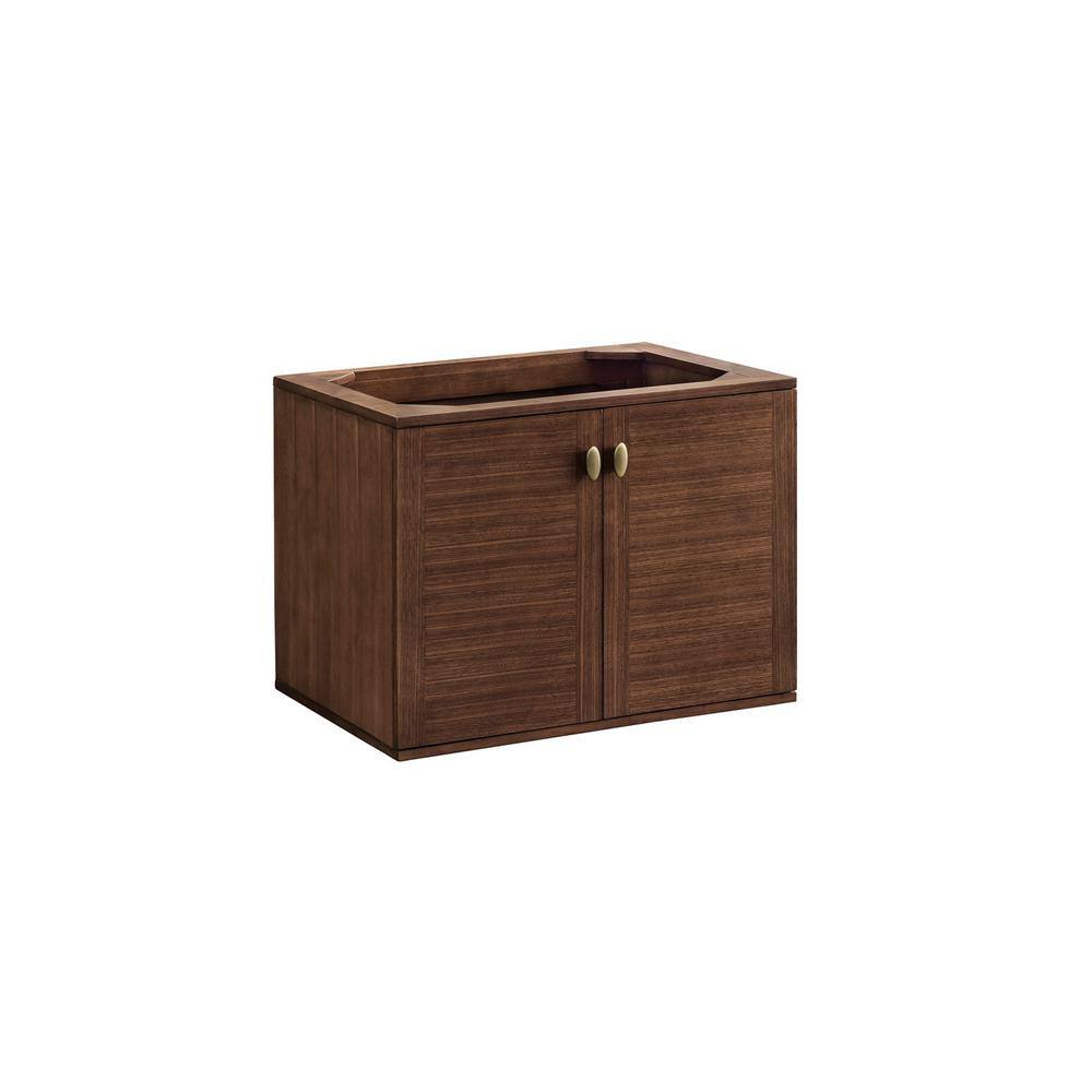 Amberly 30" Walnut Single Bathroom Vanity Base