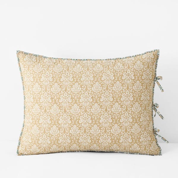 Reversible Quilted Sham - Blossom Grove, King