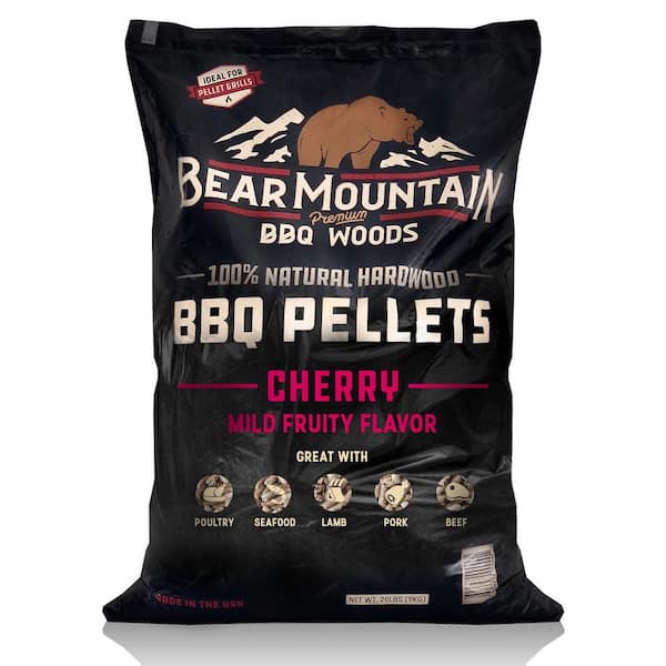 BEAR MOUNTAIN PREMIUM BBQ WOODS 20 lbs. Cherry BBQ Wood Pellets