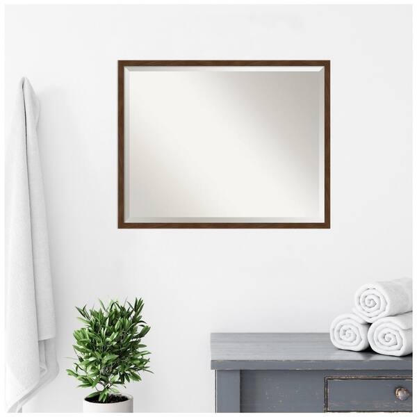 Amanti Art Shipwreck 29 x 65 Framed Full Length Floor/Leaner Mirror in Black
