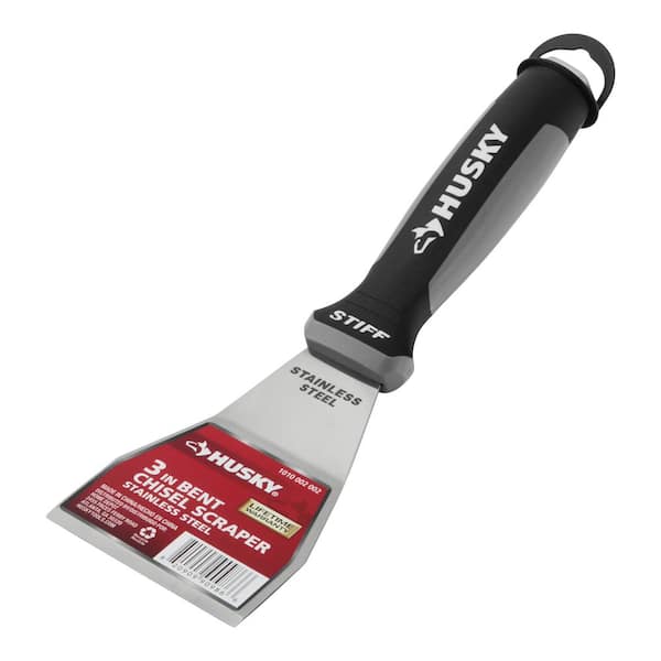 Husky 3 in. Bent Extendable Scraper with Stainless Steel Blade