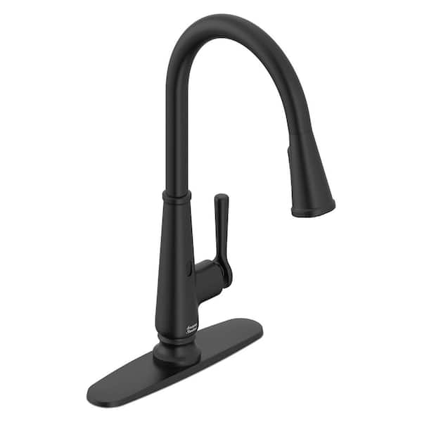 American Standard Palestra Touchless Single Handle Pull Down Sprayer Kitchen Faucet with Dual Spray in Matte Black