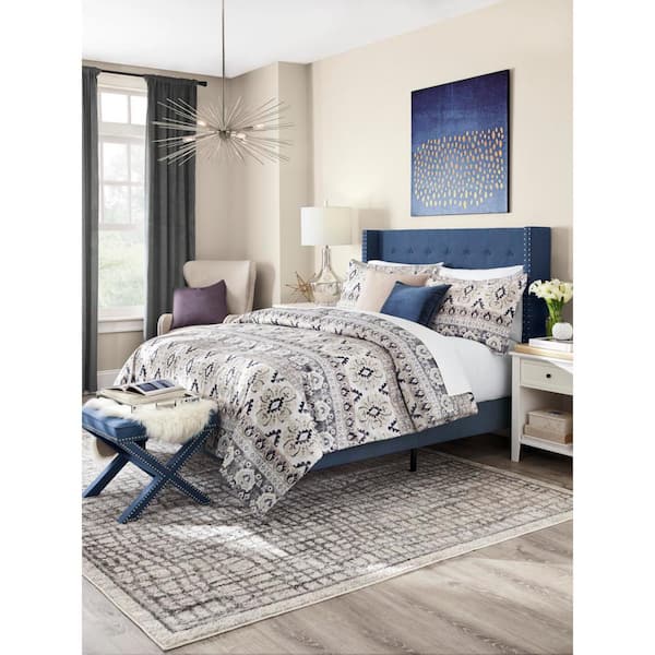 Kansas City Royals Heathered Stripe 3-Piece Full/Queen Bed Set