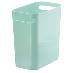 2.5 Gal. Mint Plastic Ultra-Thin Trash Can Waste Paper Basket