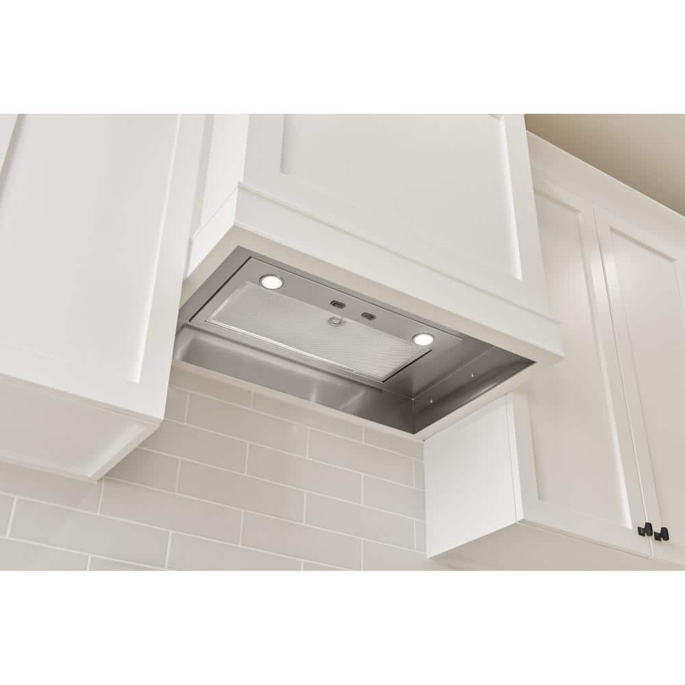 21-Inch Stainless Steel Convertible Range Hood Insert with LED Lighting