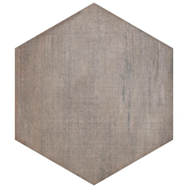 Merola Tile Retro Mini Hex Terra 7 in. x 8 in. Porcelain Floor and Wall Tile (11.16 sq. ft./Case)
