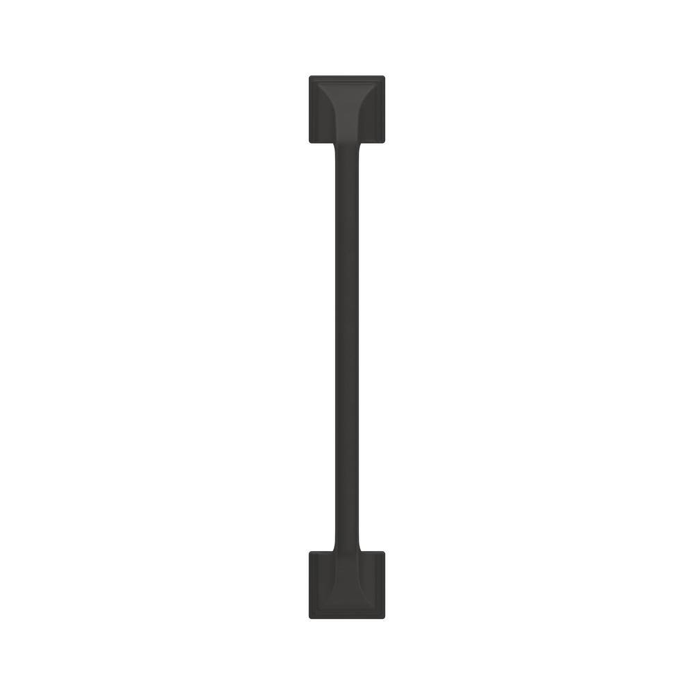Matte Black Zinc Cabinet Drawer Pull with Mounting Hardware