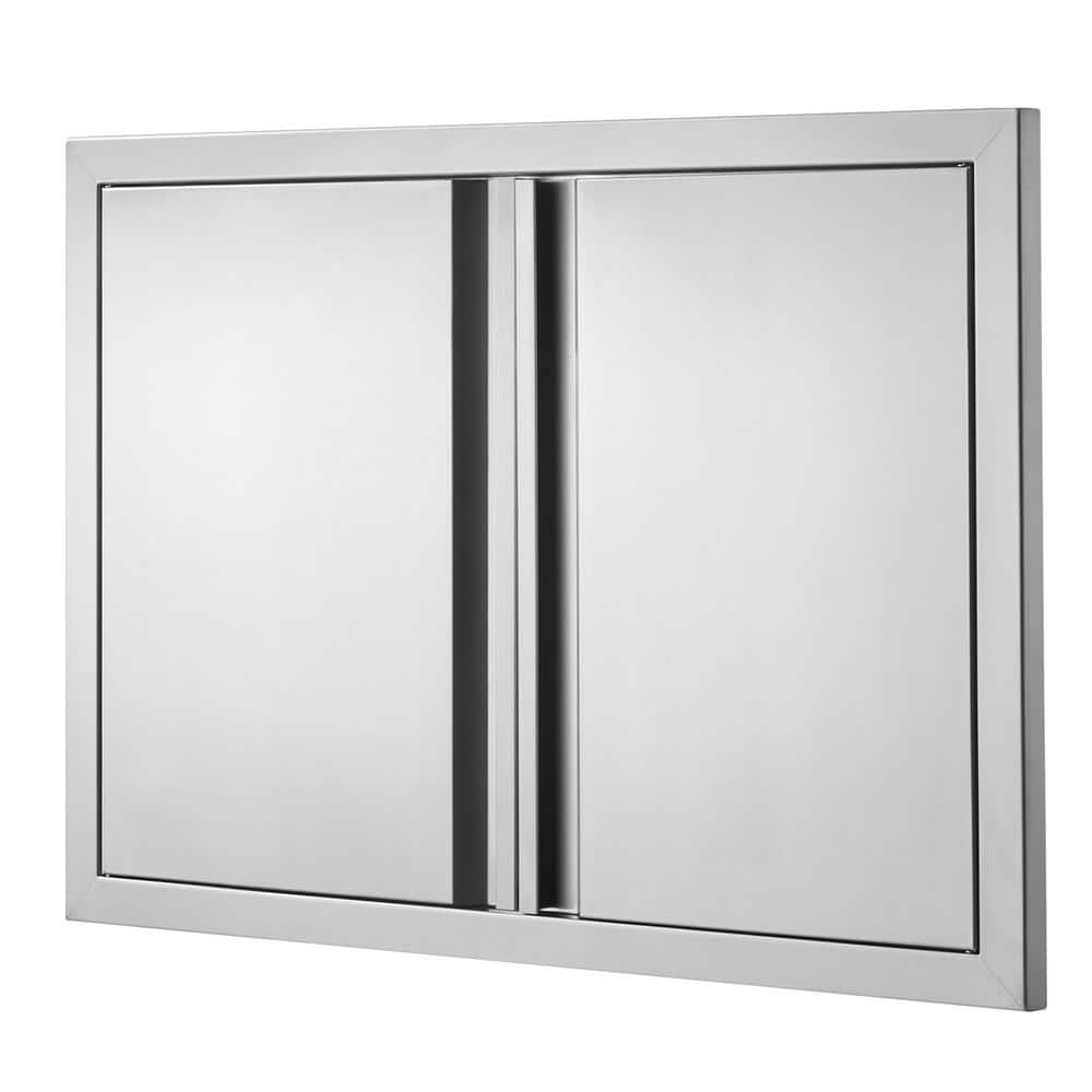 BBQ Access Door 30 in. W x 21 in. H Stainless Steel Flush Mount Double Wall Vertical Door Recessed Handle Outdoor BBQ price history on PriceWatchPro
