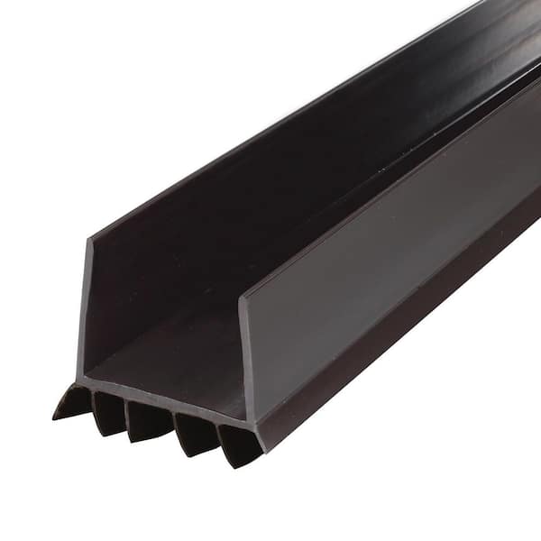 M-D Building Products 36 in. Brown Vinyl U-Shape Slide-On Under Door Seal