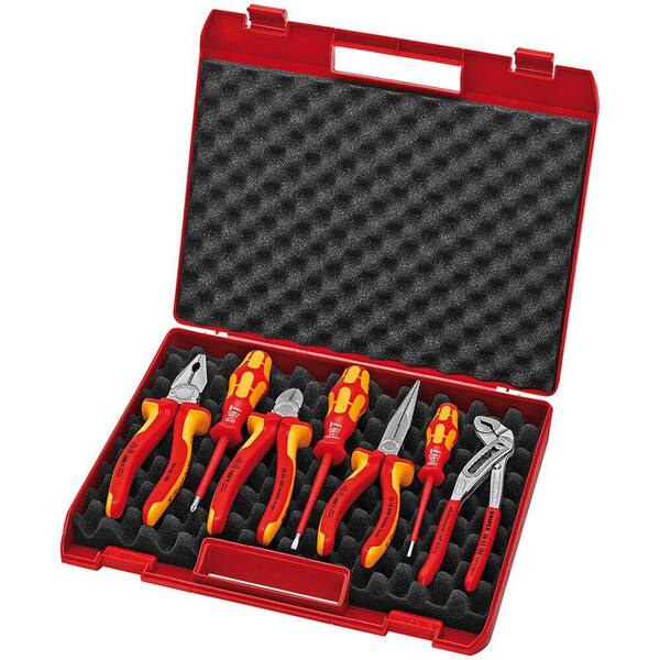 KNIPEX 1,000-Volt Insulated Tool Set in Shock-Resistant Case (7-Piece)