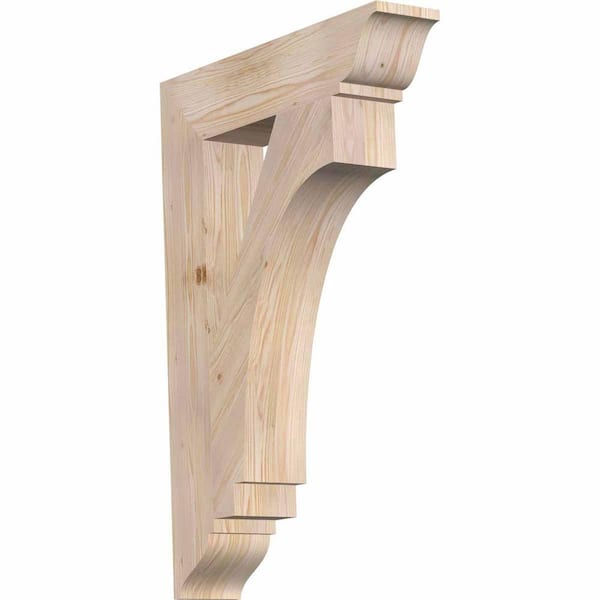 Ekena Millwork 5.5 in. x 40 in. x 28 in. Douglas Fir Imperial Traditional Smooth Bracket