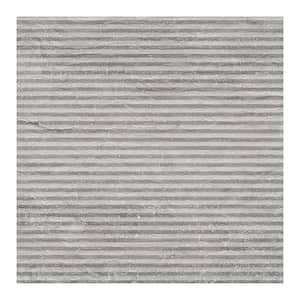 Spanish Marmol Porcelain 6 in. x 6 in. x 9mm Wall Tile Deco Silver Sample