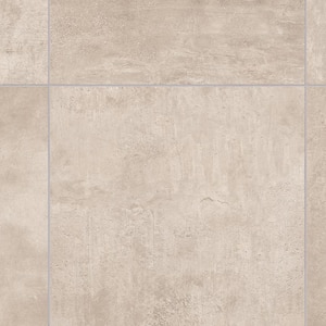 Brushed Limestone Neutral Stone Residential Vinyl Sheet Flooring 12ft. Wide x Cut to Length