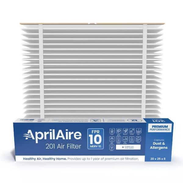 AprilAire 201- 25 in. x 20 in. x 6 in. Non-Electrostatic Pleated Air Filter for Air Cleaner Purifier Models 2200,2250 (1-Pack)