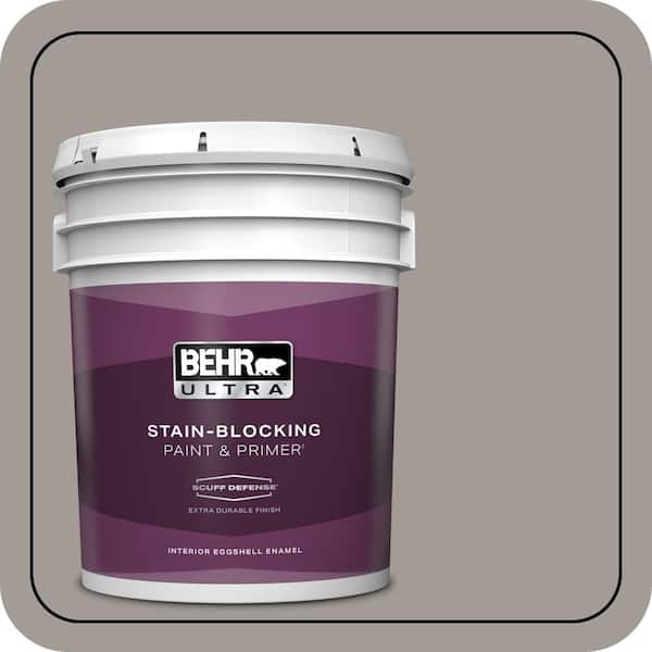 BEHR ULTRA 5 gal. #PPU18-15 Fashion Gray Extra Durable Eggshell Enamel Interior Paint & Primer