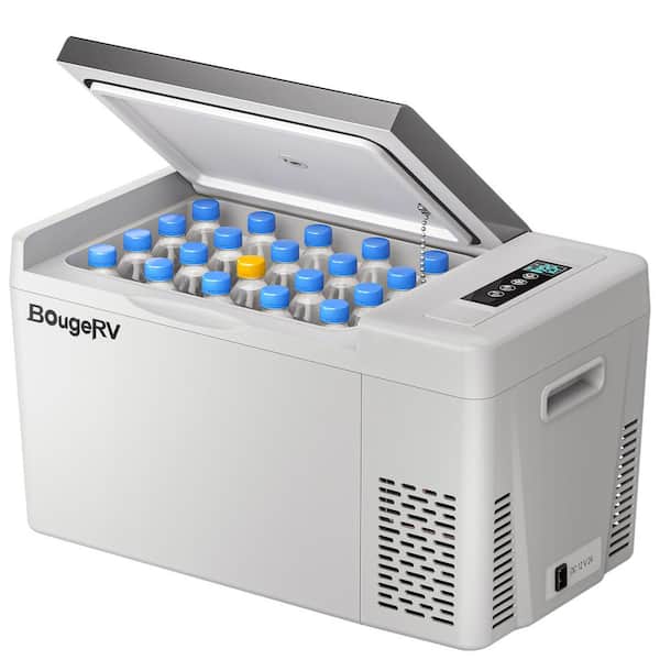 BougeRV 0.78 cu. ft. Portable Outdoor Refrigerator Mini Fridge Car