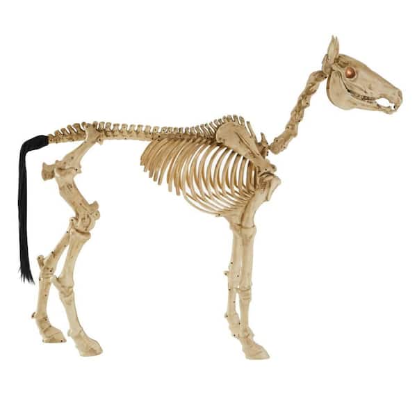 Home Accents Holiday 4 ft. LED Skeleton Pony